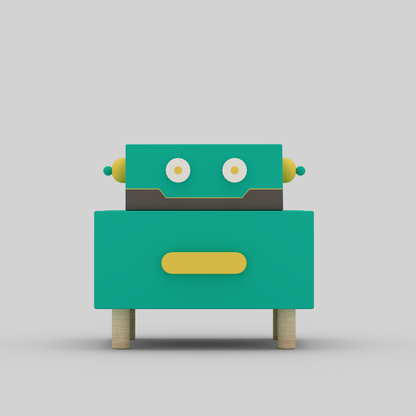 RoboBuddy Bedside Table with Storage