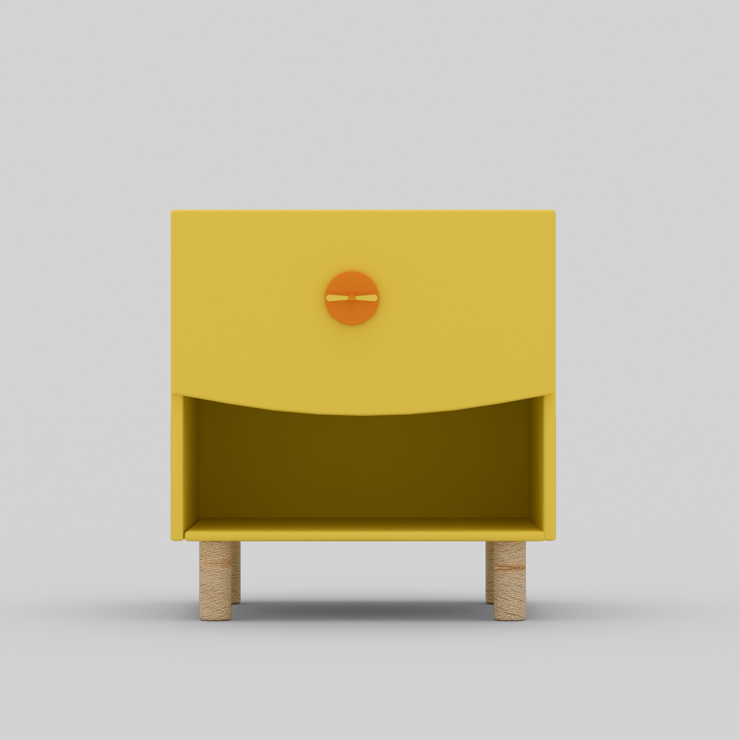 Bright Byte Bedside Table with Storage