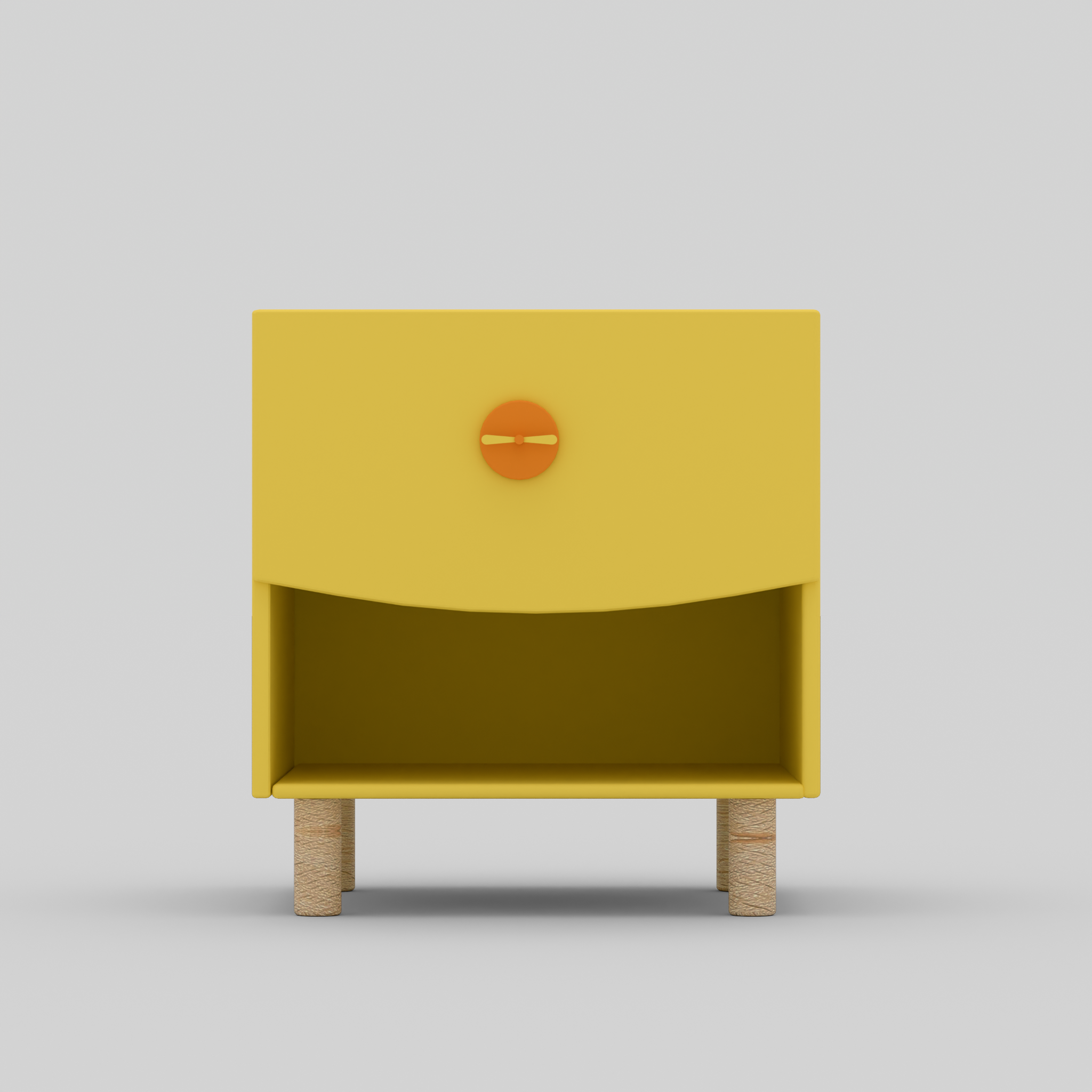 Bright Byte Bedside Table with Storage