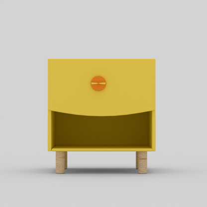 Bright Byte Bedside Table with Storage