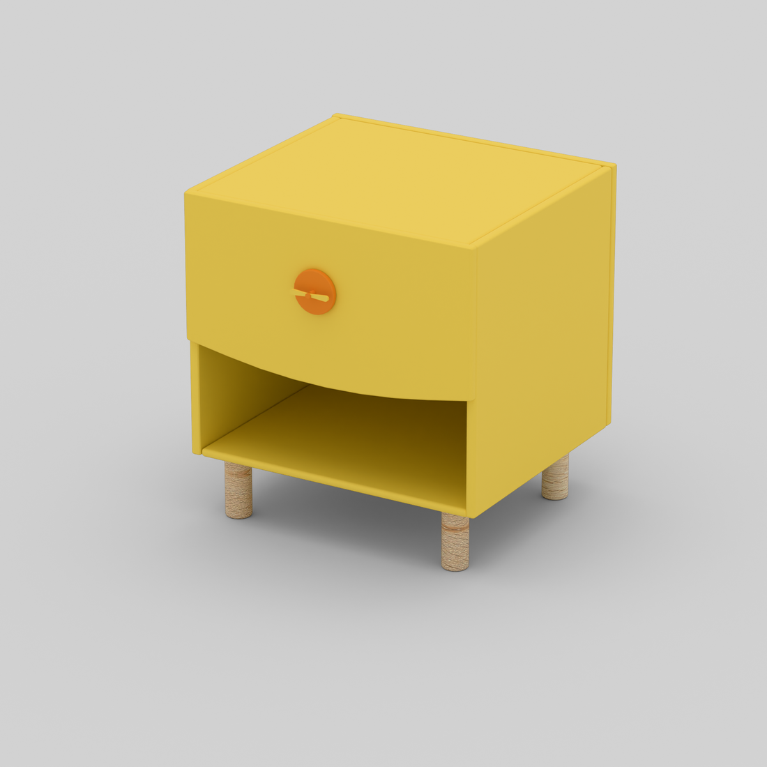 Bright Byte Bedside Table with Storage