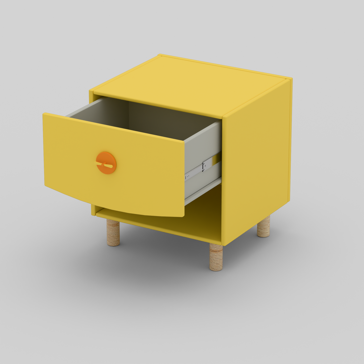 Bright Byte Bedside Table with Storage