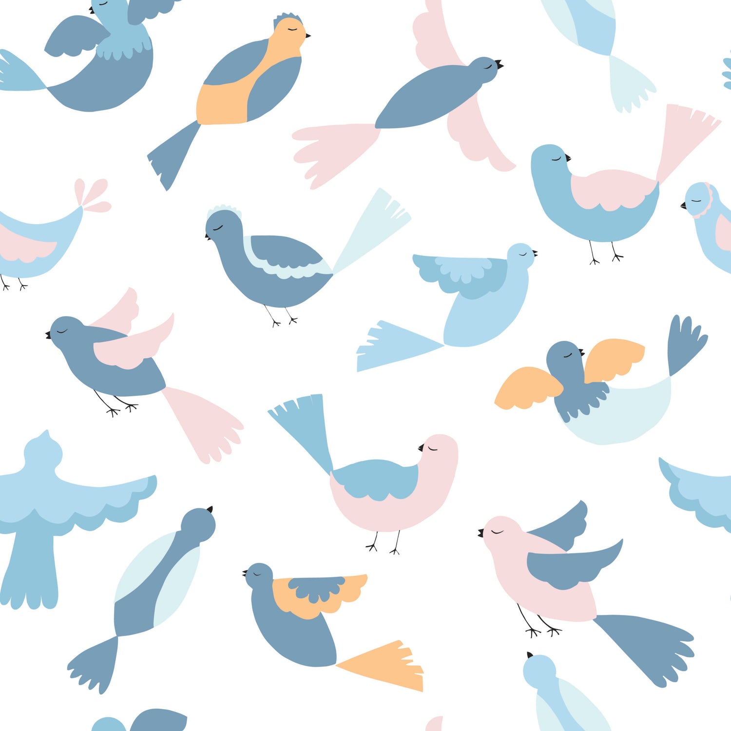 Blue Birds Wallpaper