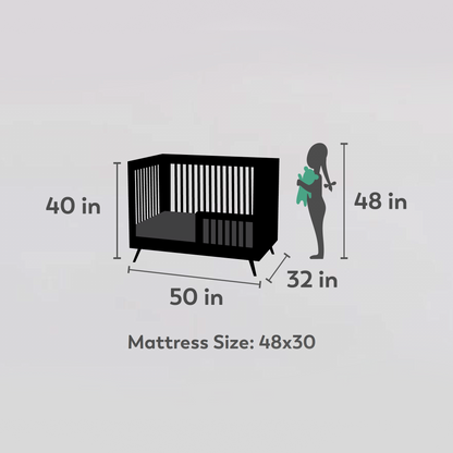 Canary Crib with Daybed Railing