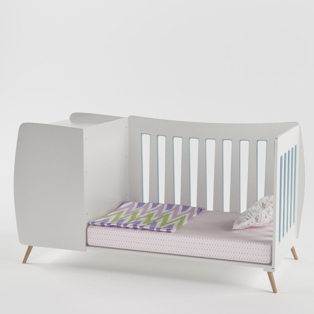 PeaPod Crib with/without Daybed Railing