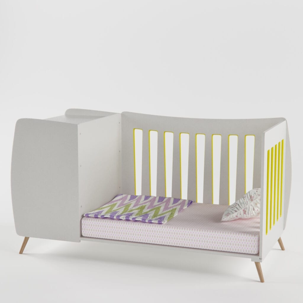 PeaPod Crib with/without Daybed Railing