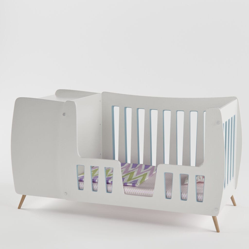 PeaPod Crib with/without Daybed Railing