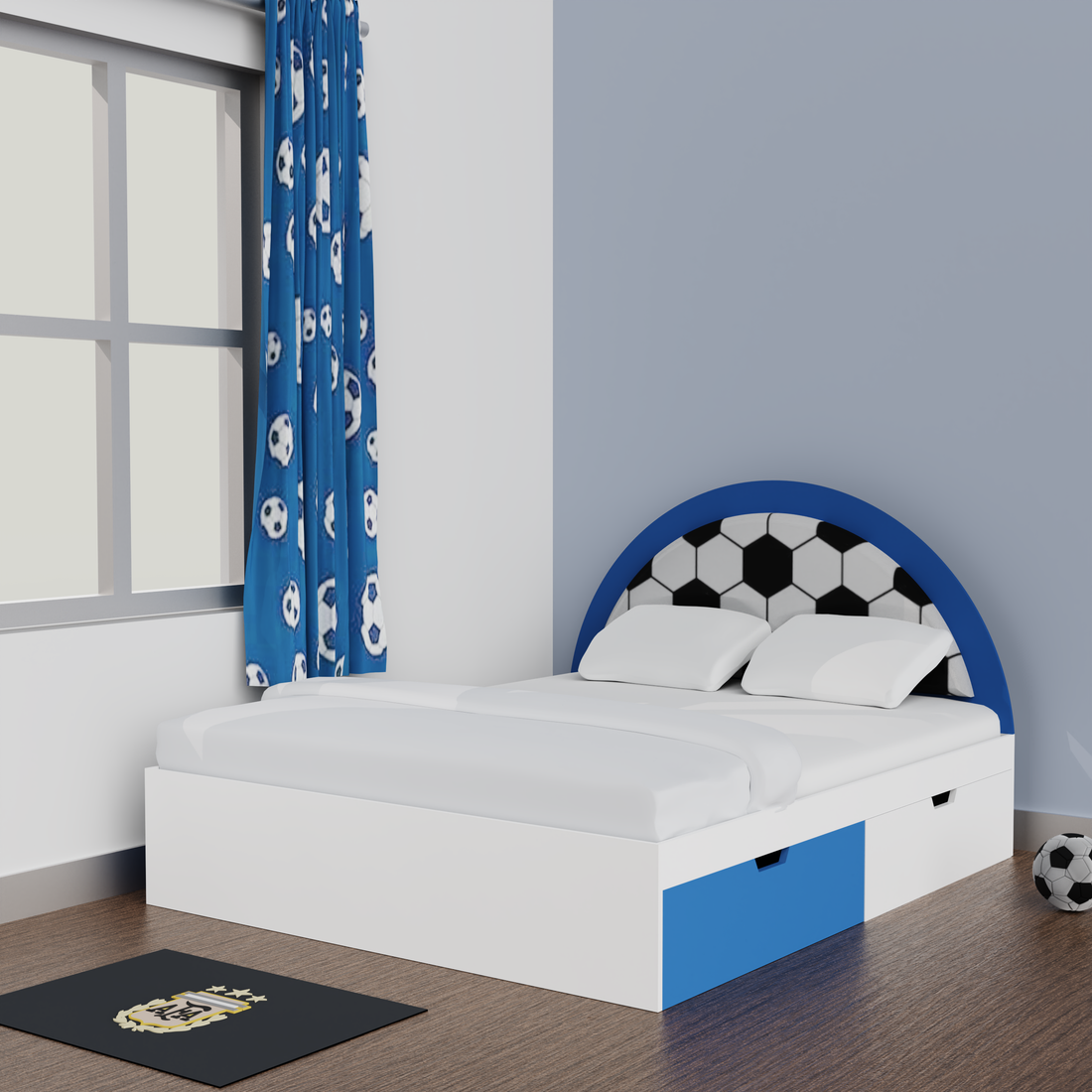 Soccer Mania Double Bed