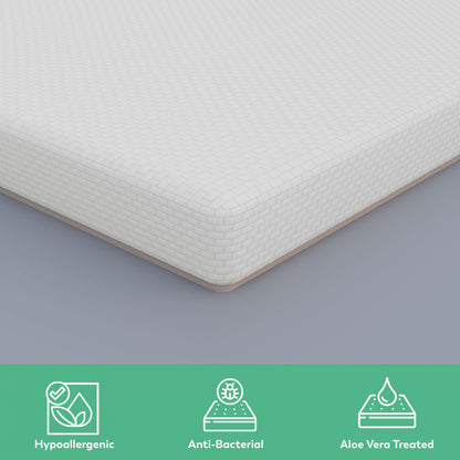 Boingg! Toddler Size Bonded Foam Mattress - Anti-Bacteria, Aloe Vera Treated &amp; Hypoallergenic