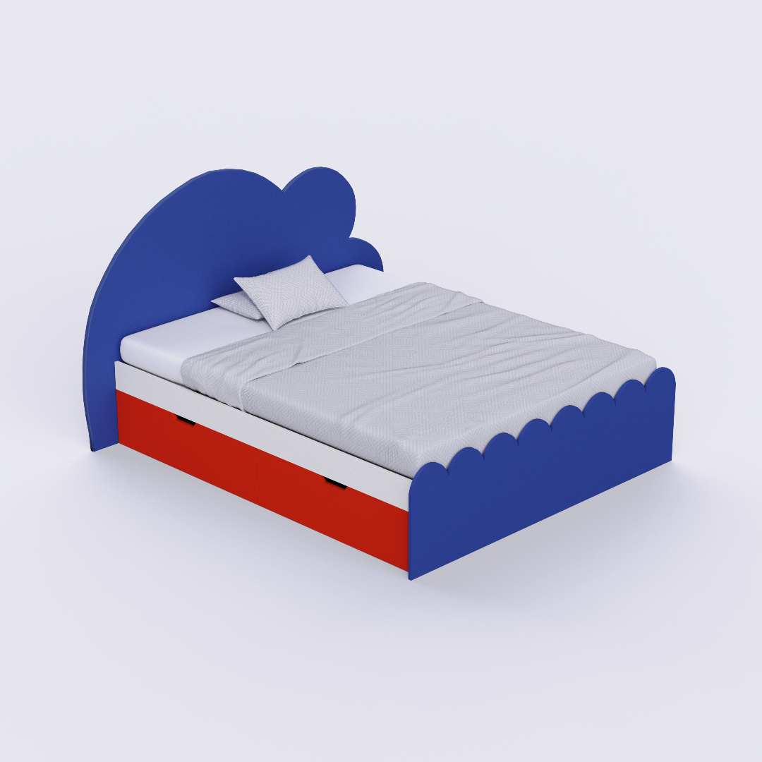 Cloud Tails Double Bed