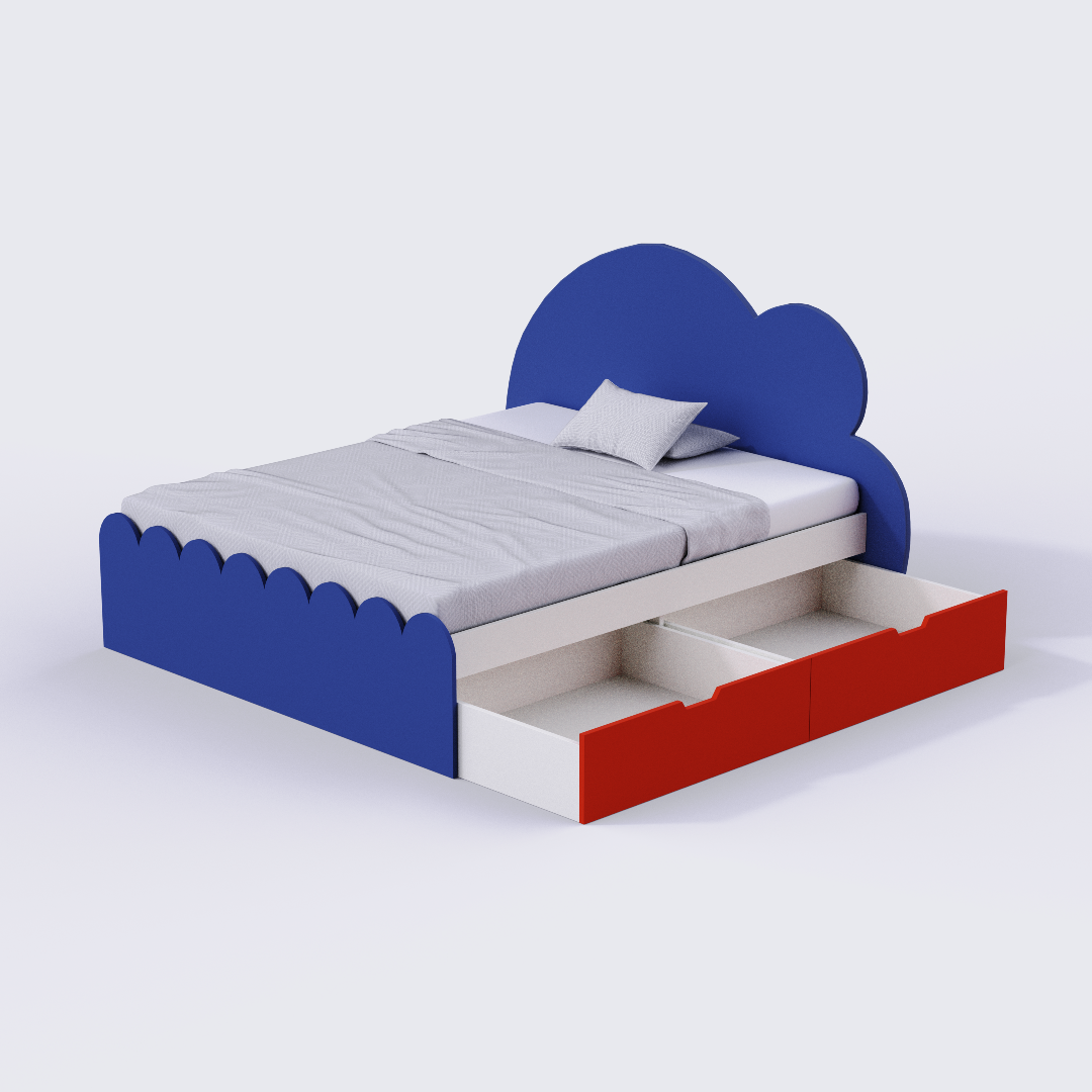 Cloud Tails Double Bed