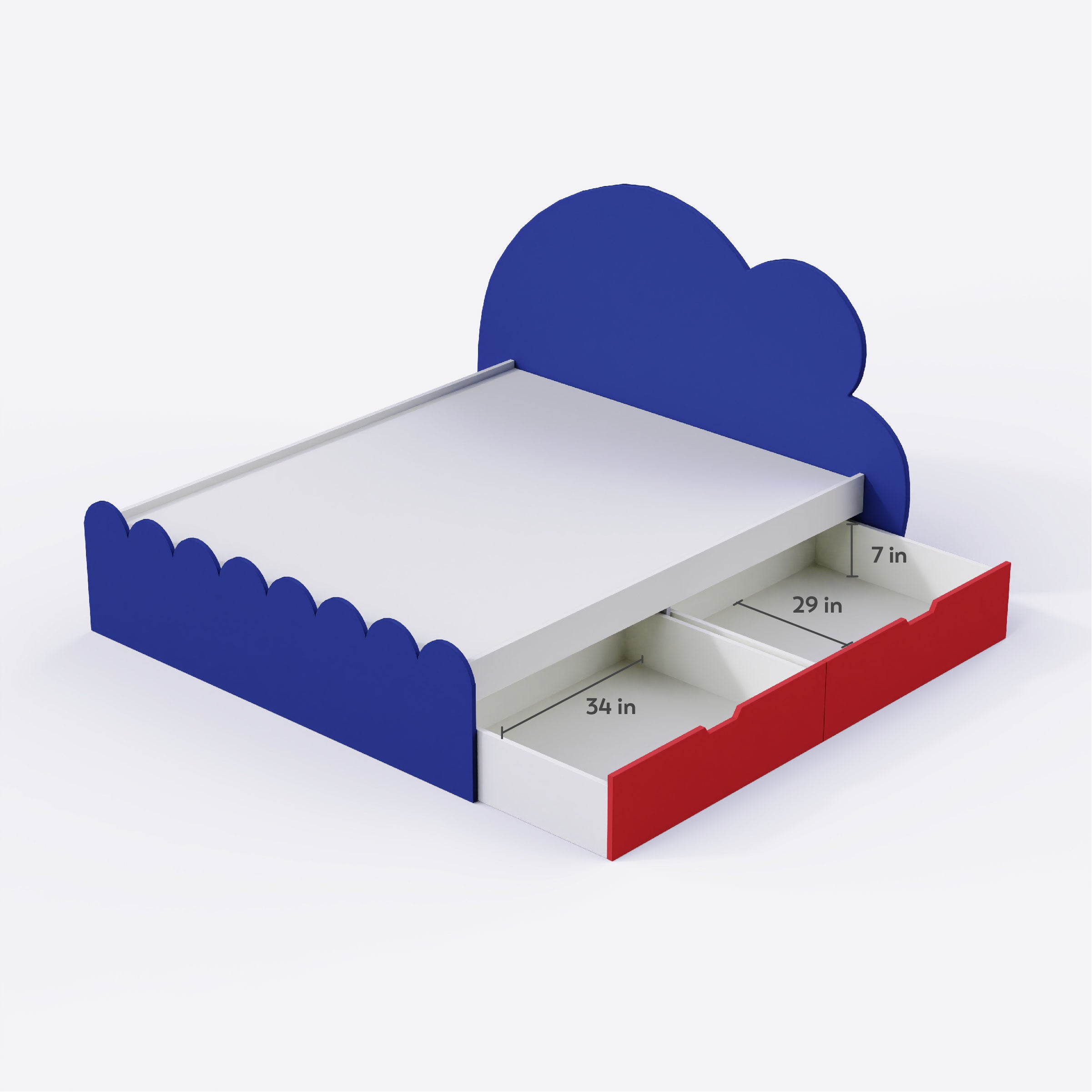 Cloud Tails Double Bed