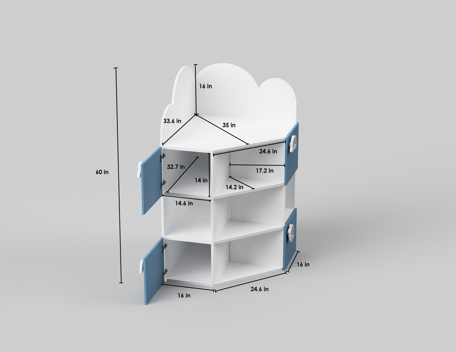 Cloudy Night Corner Storage