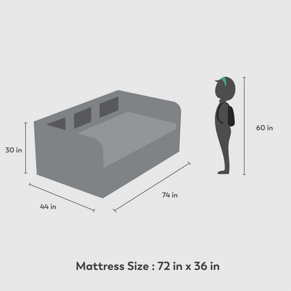Steezy Lounge Trundle Bed