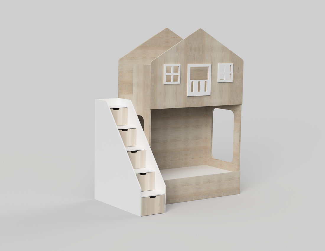 Play House Trundle Bunk Bed