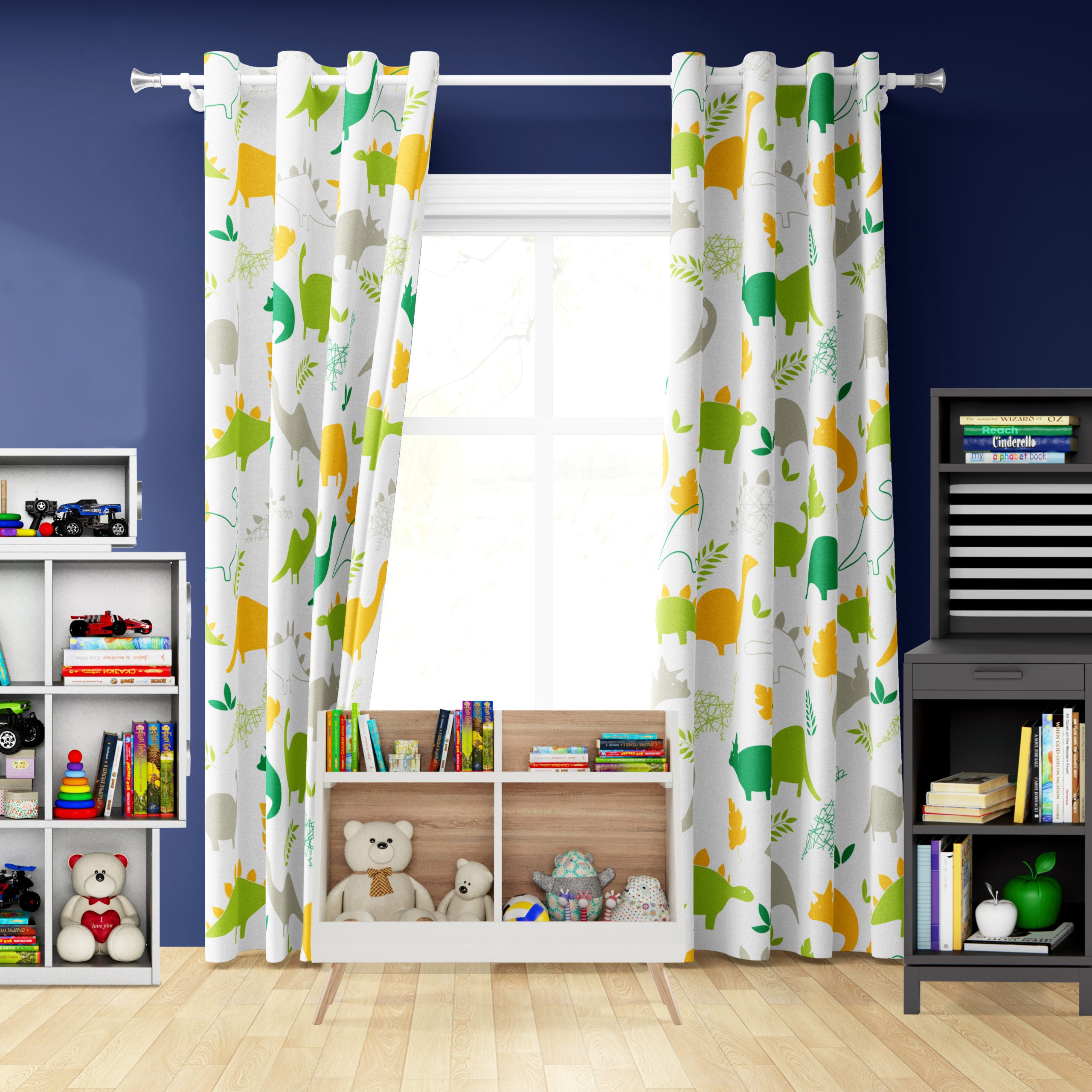 Dino Den Curtains