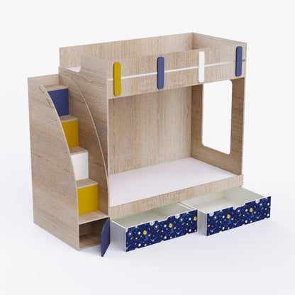 Pinwheels Storage Bunk Bed