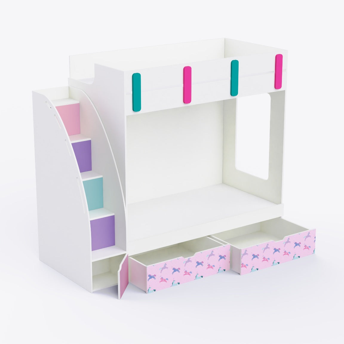 Pinwheels Storage Bunk Bed