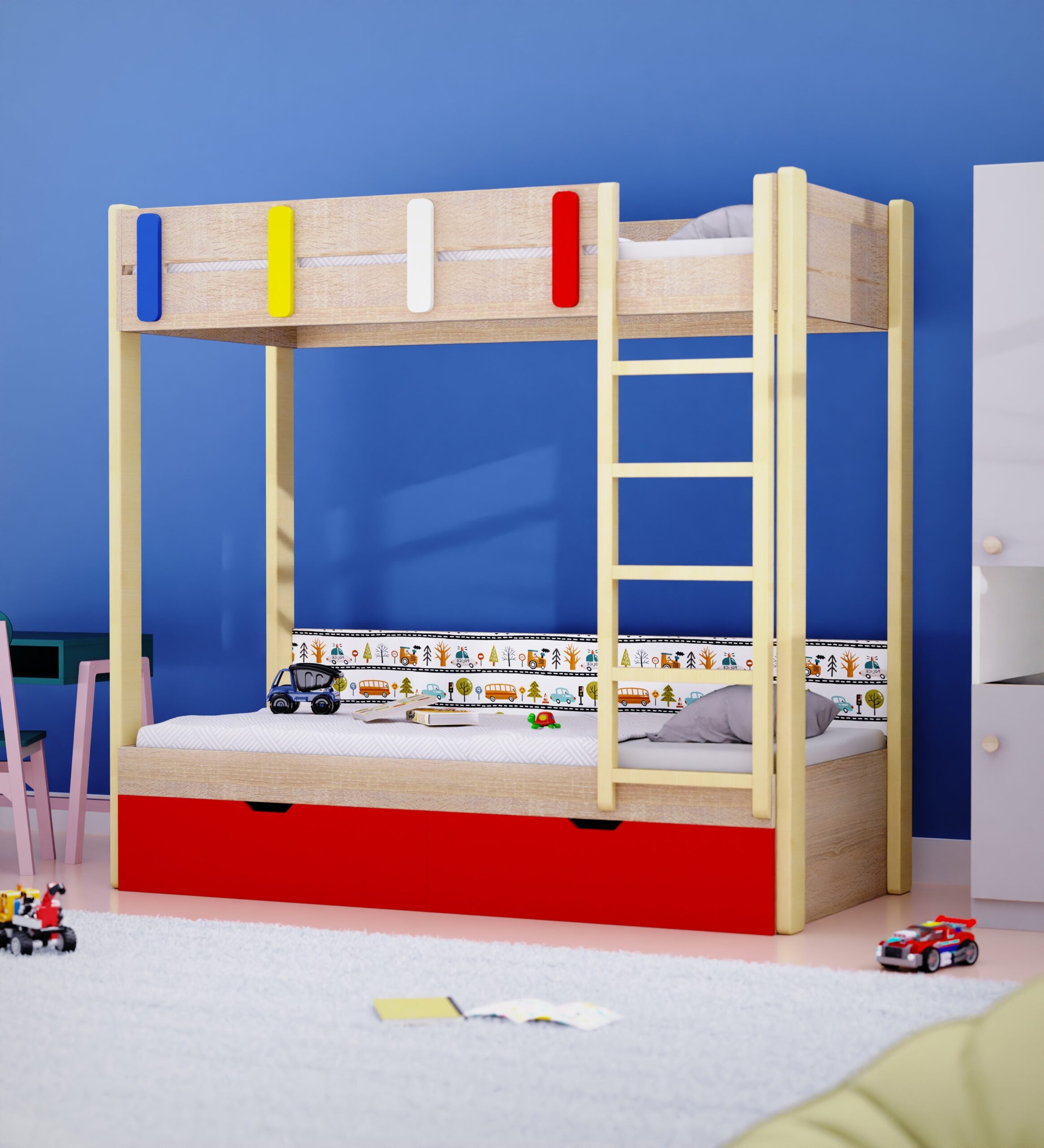 Pine Tree Single Size Bunk Bed