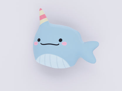 Narwhal Plushie Cushion