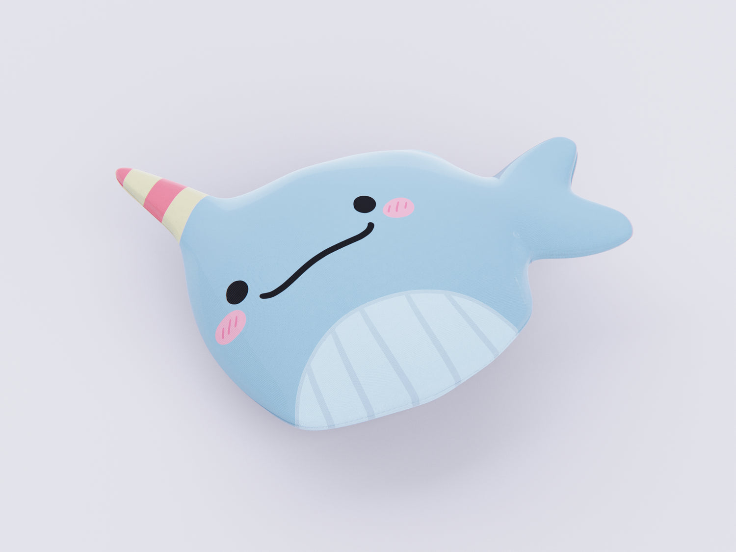 Narwhal Plushie Cushion