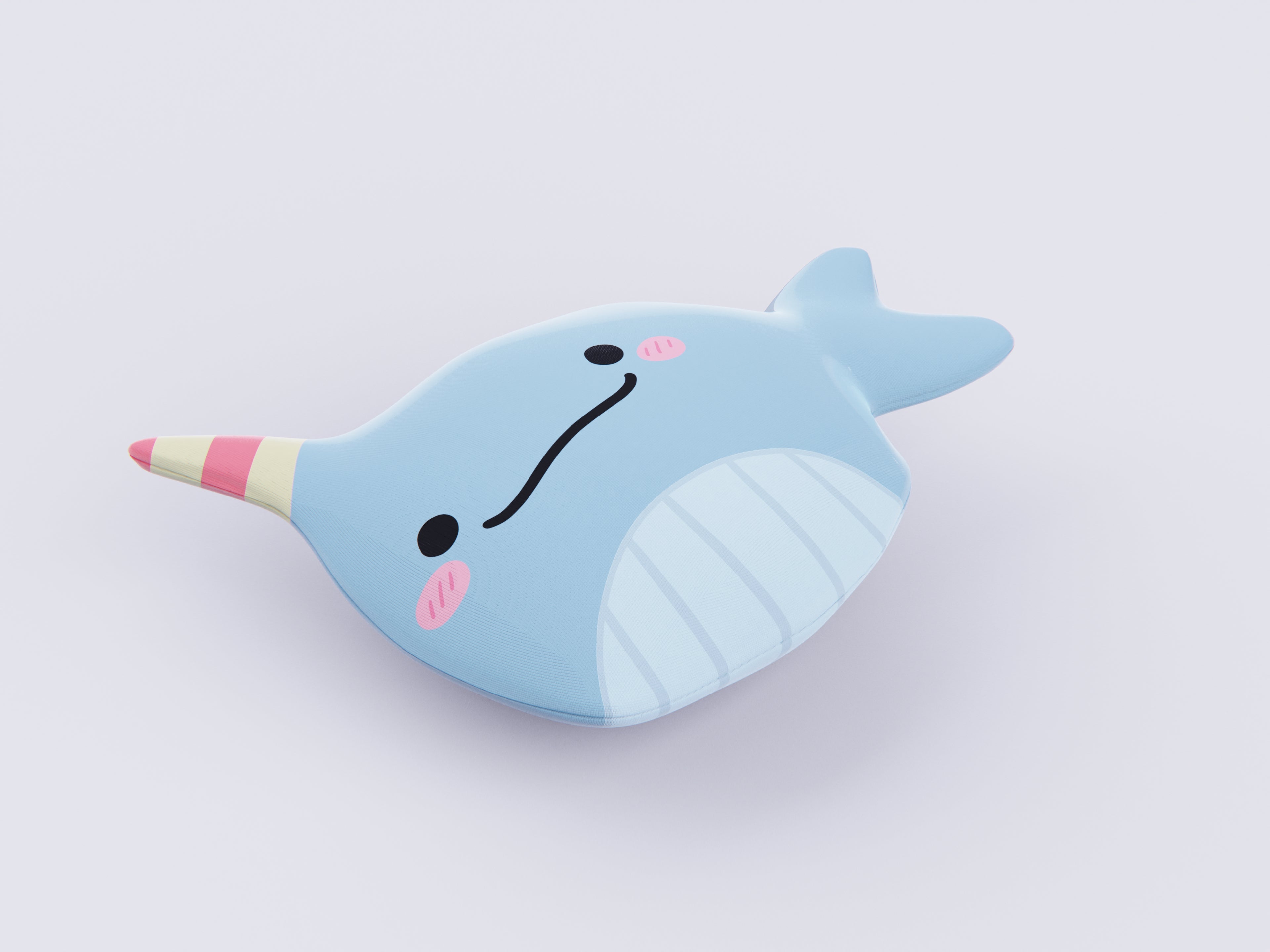 Narwhal Plushie Cushion