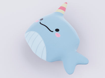 Narwhal Plushie Cushion