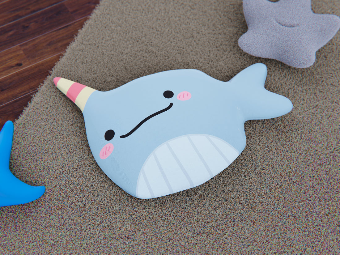 Narwhal Plushie Cushion