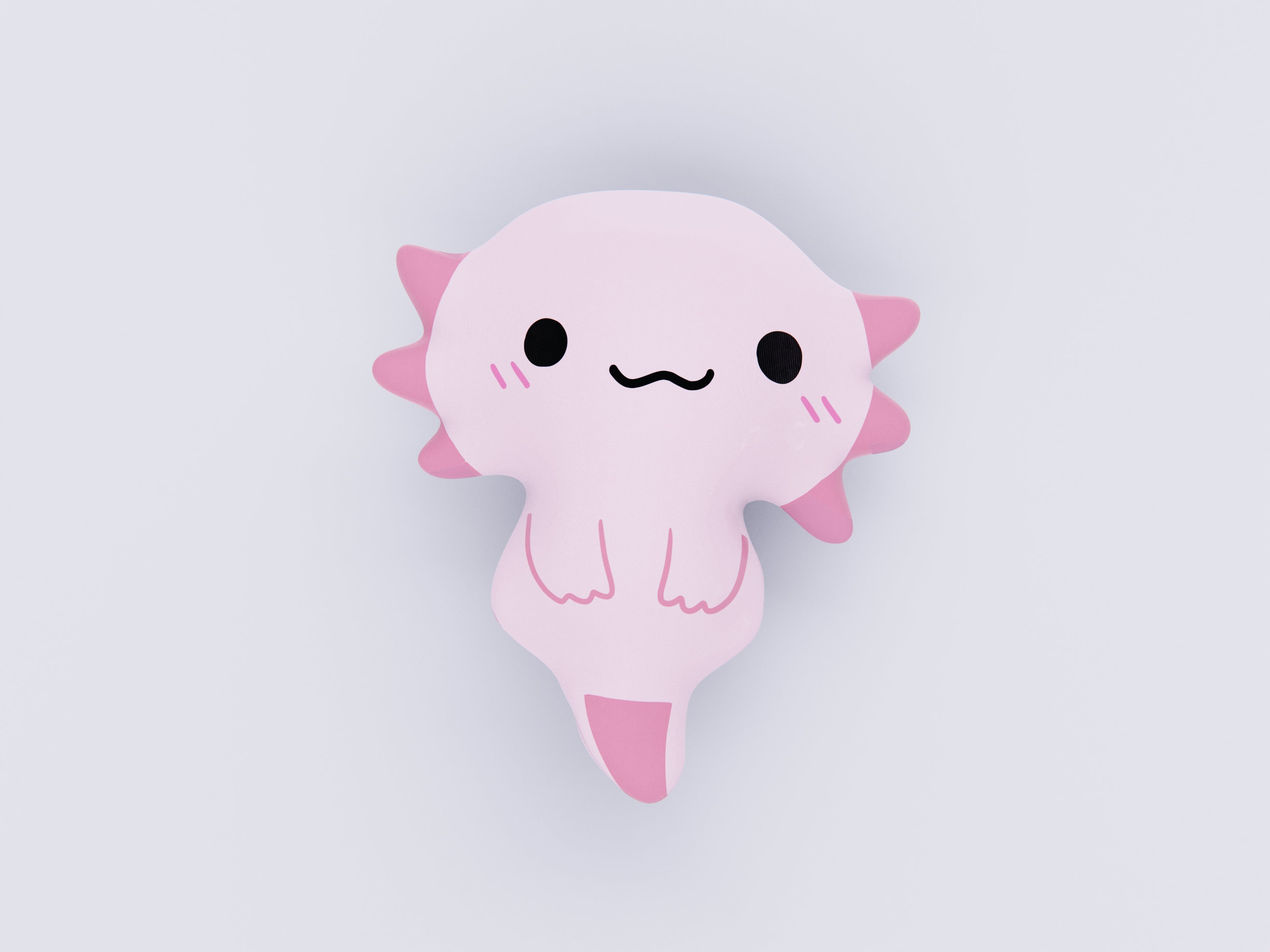 Axolotl Plushie Cushion