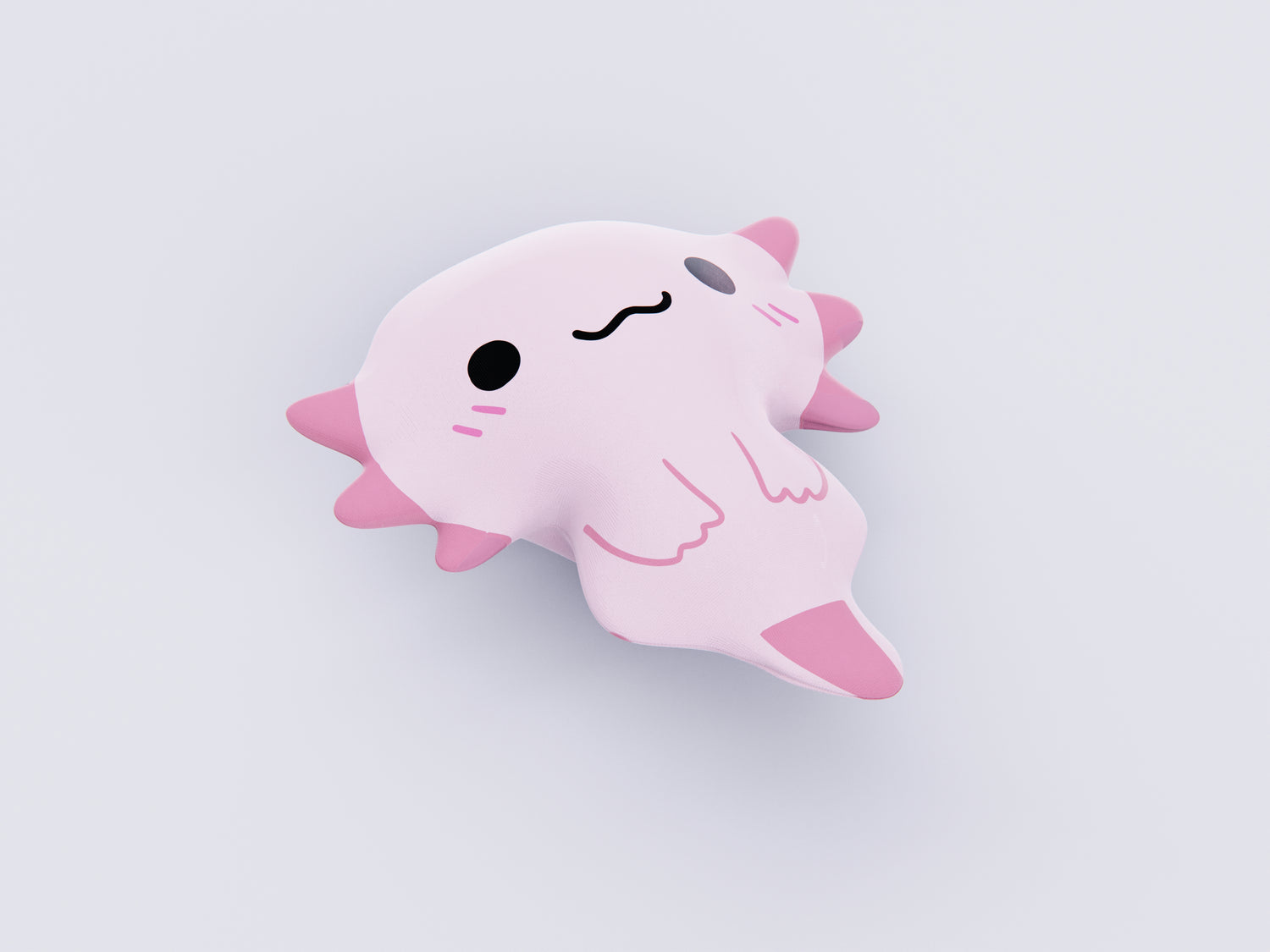 Axolotl Plushie Cushion