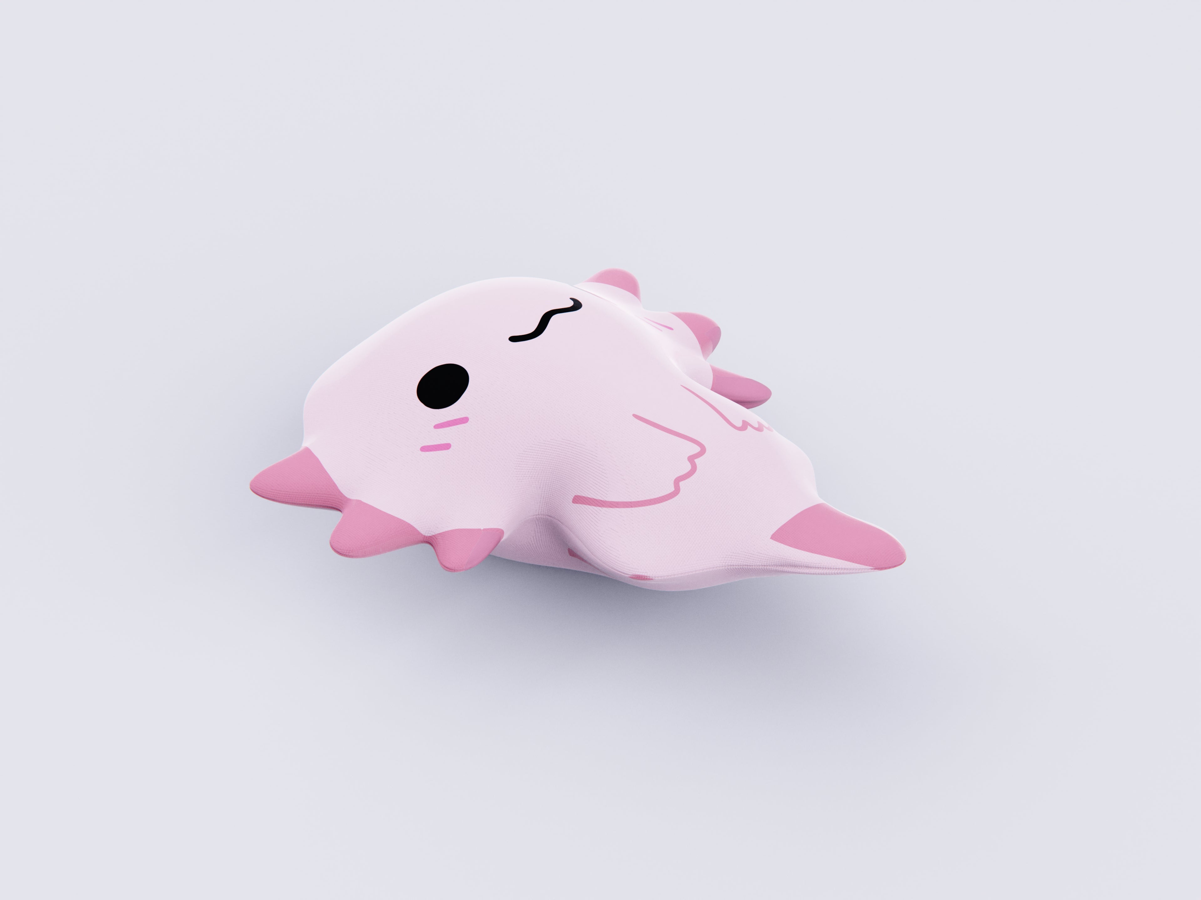 Axolotl Plushie Cushion