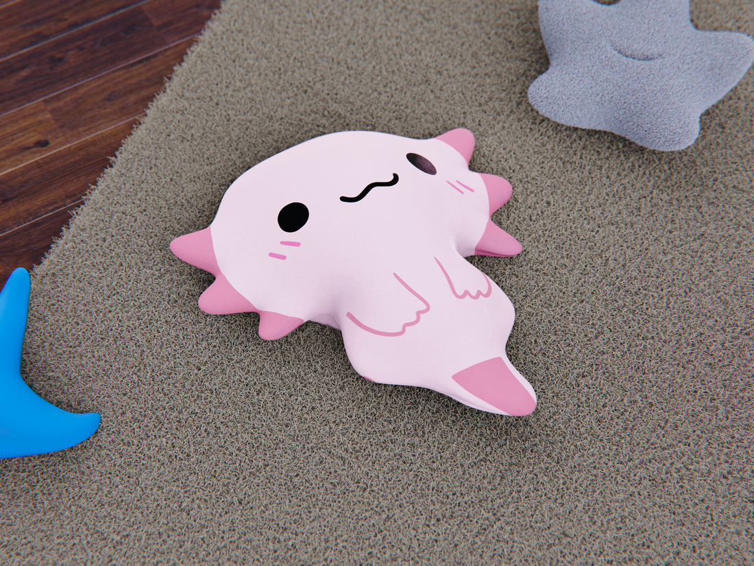 Axolotl Plushie Cushion