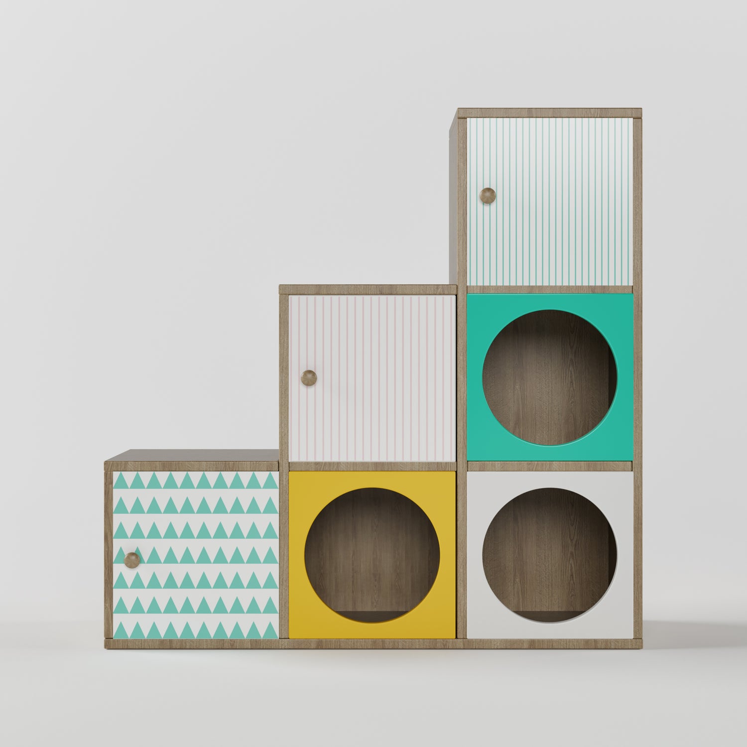 Noughts &amp; Dots Step Storage Cabinet