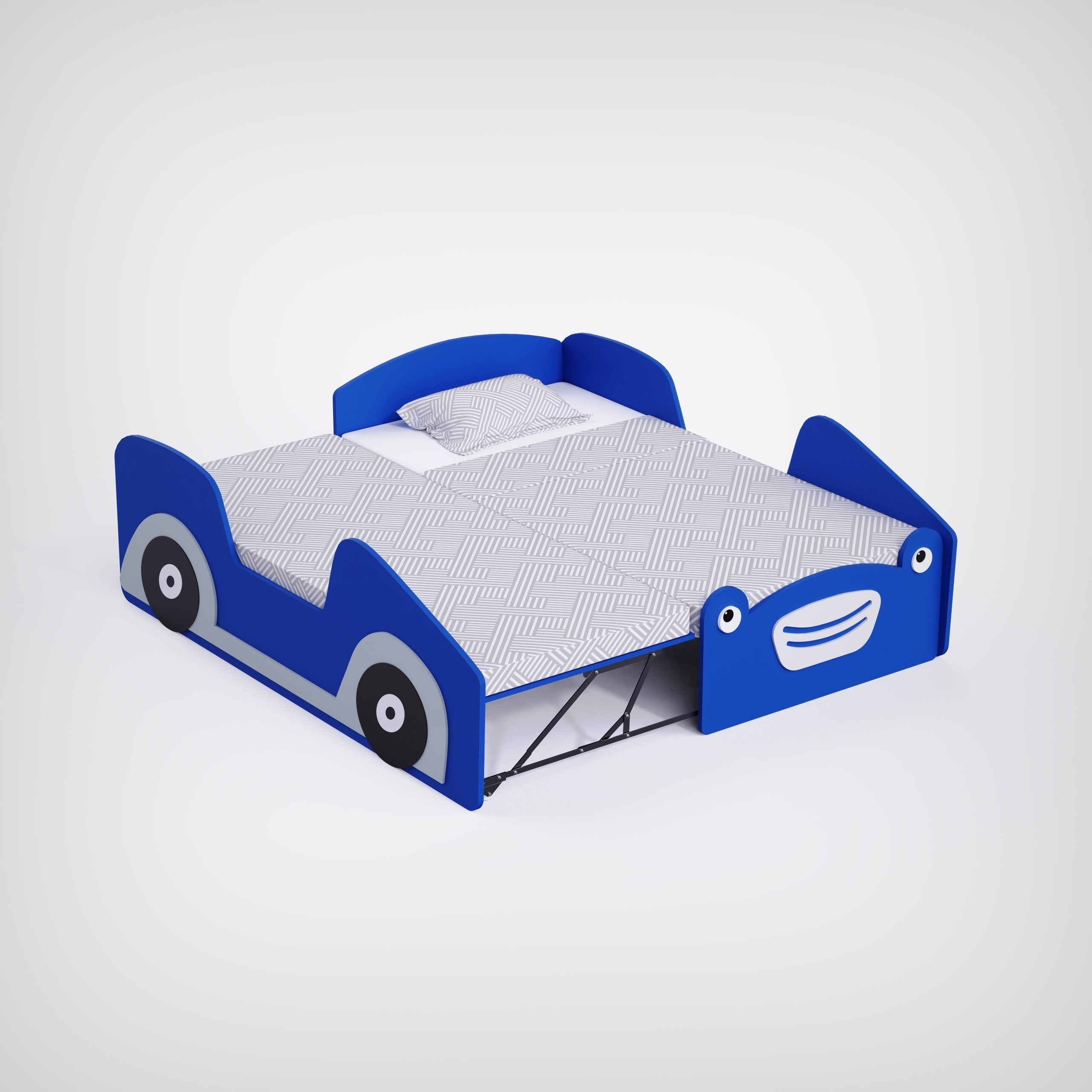 Street Car Trundle Bed (Same Level)