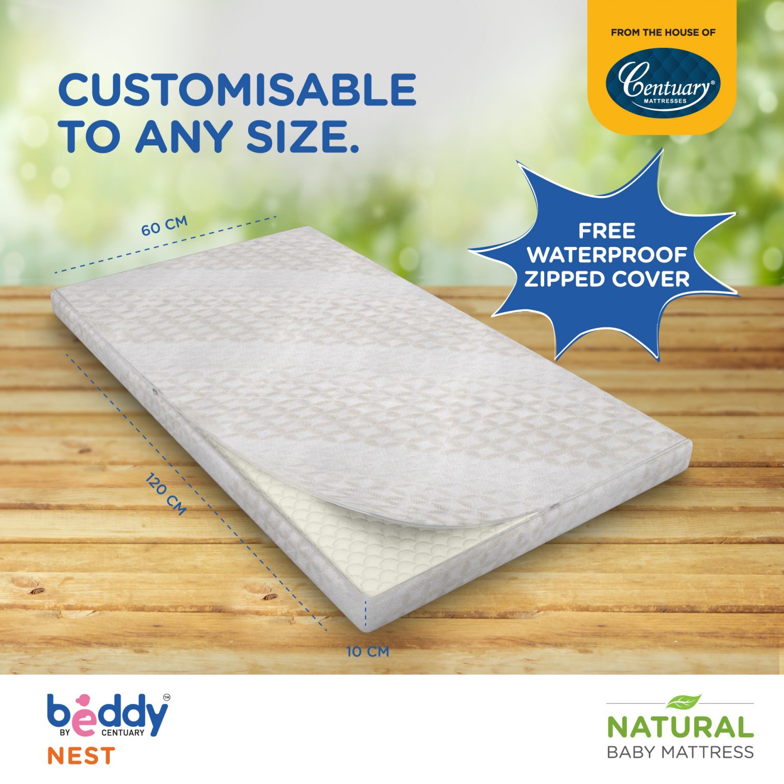 Beddy Nest Mattress with Waterproof Protector- 6 inch Thick - Boingg!